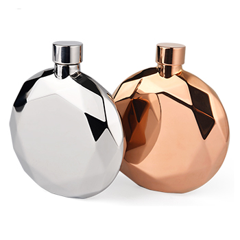 Jewelry Design Stainless Steel Diamond Hip Flask