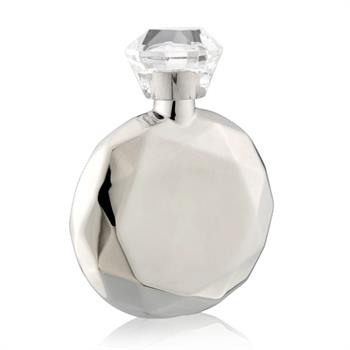 4.5oz Diamond Shape Stainless Steel Hip Flask with Acrylic Lid